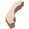 Ekena Millwork 3-inch W x 14-inch D x 14-inch H Pescadero Rough Cedar Woodgrain TimberThane Knee Brace, Primed BRCUR03X14X14PECRCPR - alternate 2